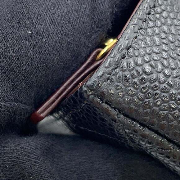 CHANEL Black Caviar Leather Logo Pouch - Picture 5 of 10